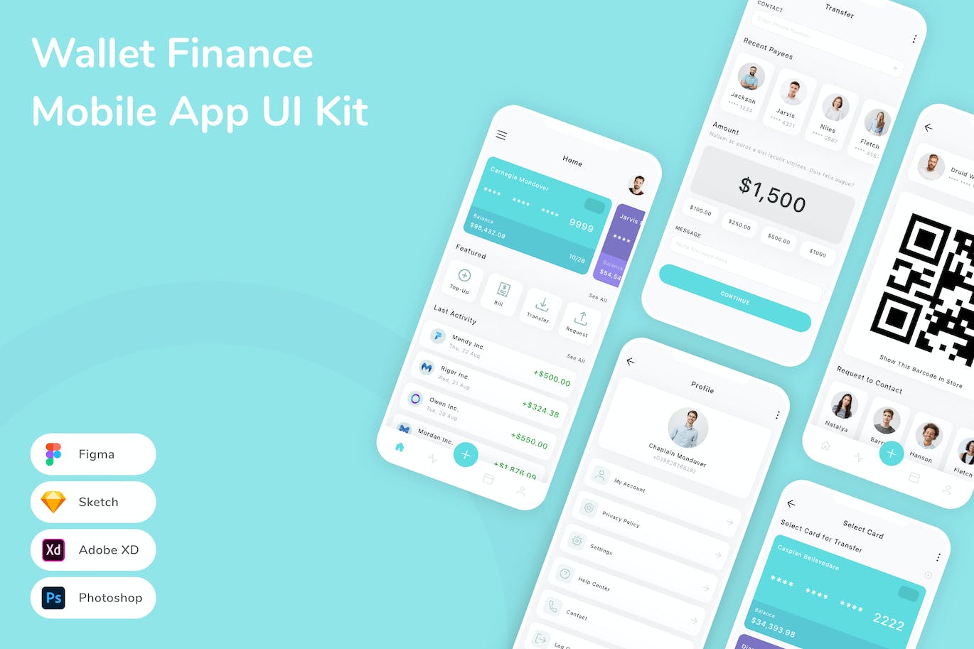 钱包金融 App UI Kit