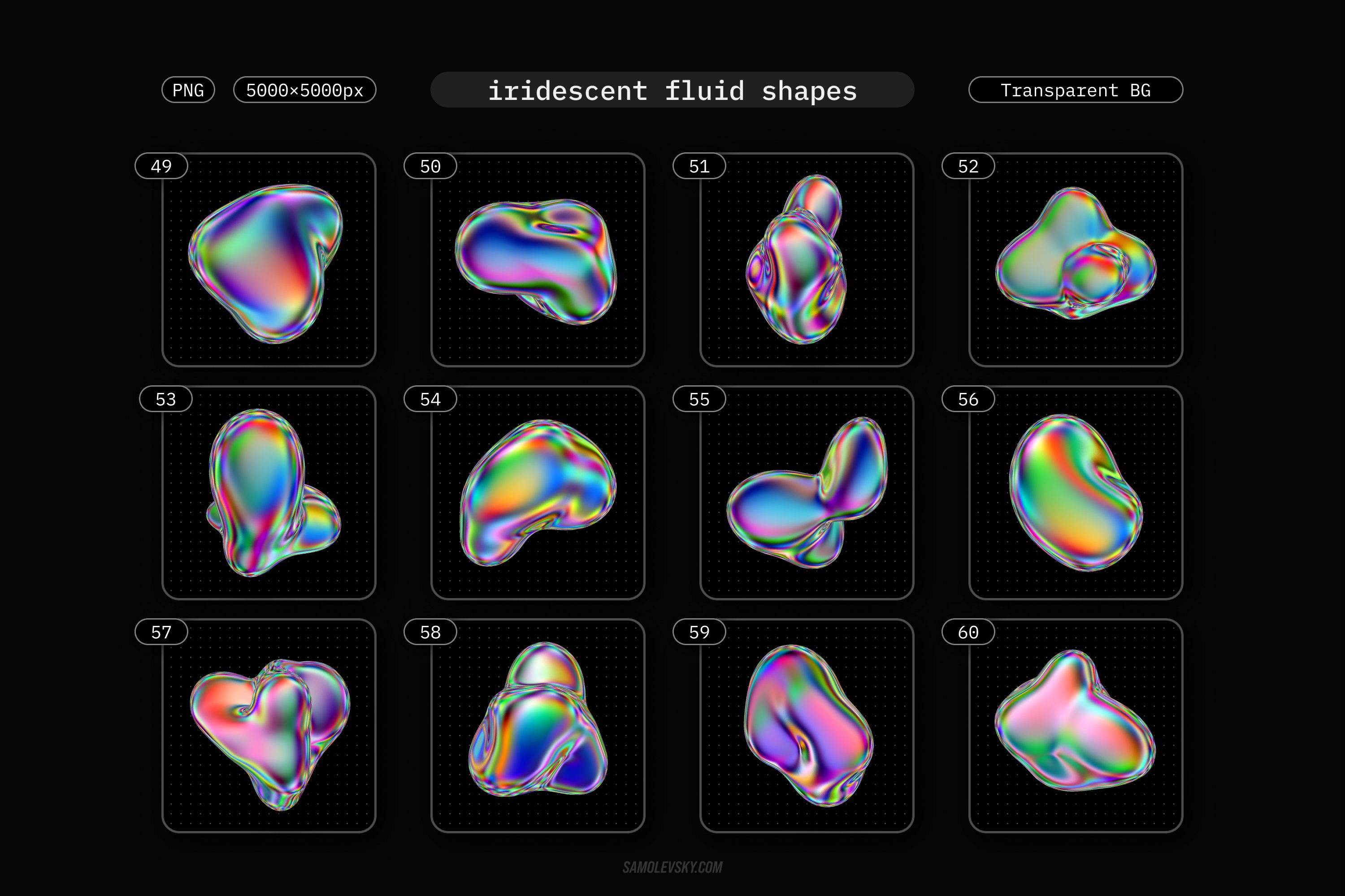 iridescent-liquid-3d-shapes-collection-10-