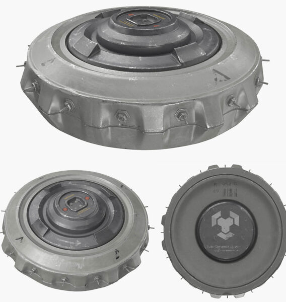 地雷3D模型（OBJ,FBX,MAX）