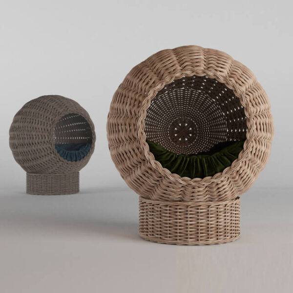 藤编宠物窝3D模型（FBX,MAX）