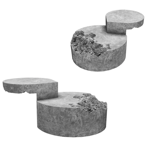 Panoptikum Collections Breakfree混凝土咖啡桌 茶几3D模型（OBJ,FBX,MAX）