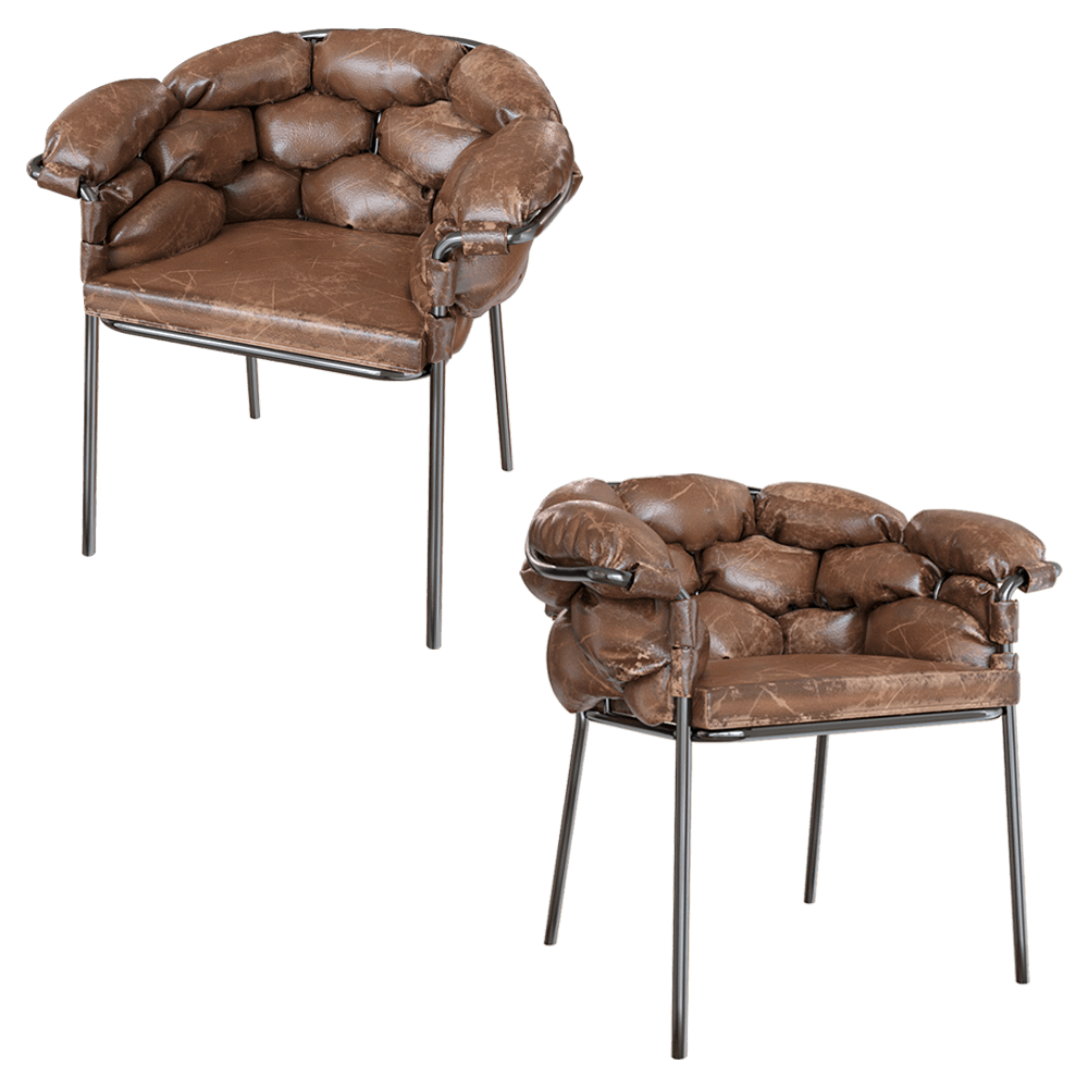 CorsaStyle Serpentine皮革泡泡椅3D模型（OBJ,FBX,MAX）