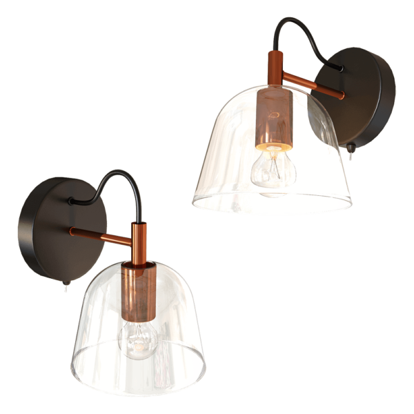 Lumion Joseph玻璃灯罩壁灯3D模型（OBJ,FBX,MAX）