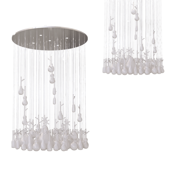 LASVIT Growing Vases小花瓶玻璃灯罩组合吊灯3D模型（OBJ,FBX,MAX）