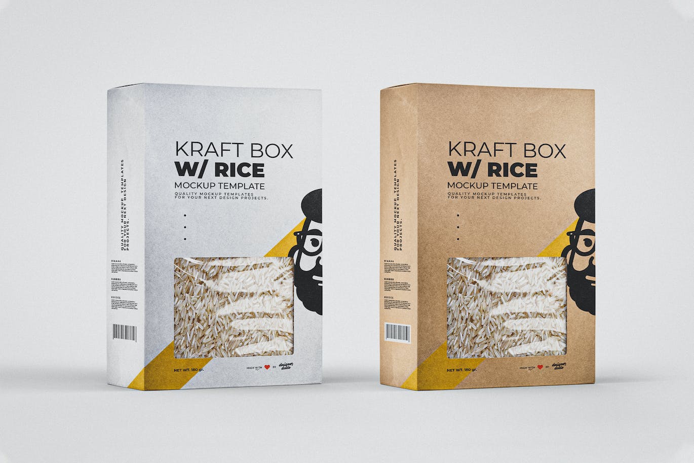 米盒包装设计样机 (PSD)
