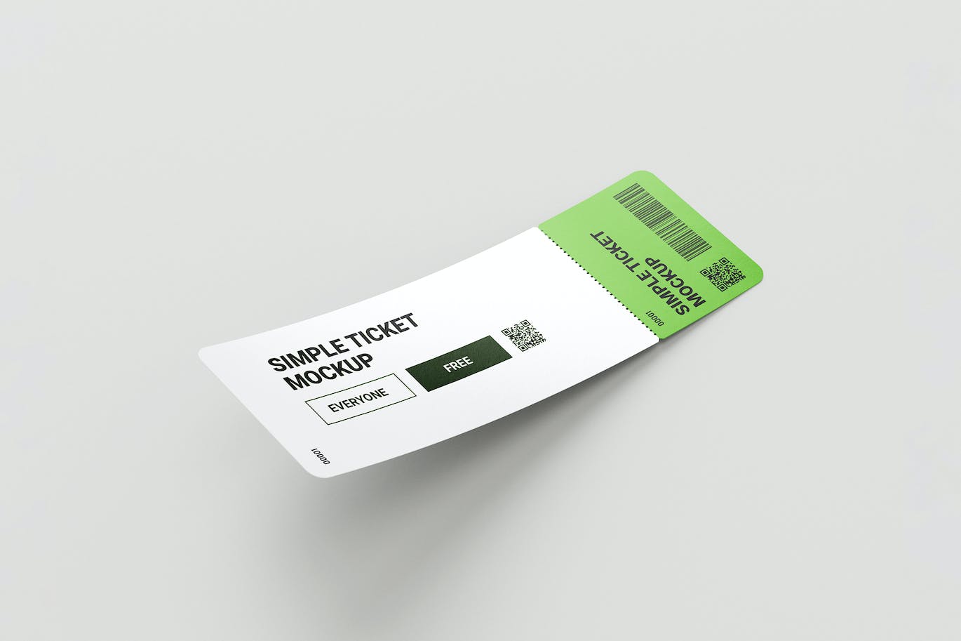 简单的活动门票优惠券样机模板 (PSD)