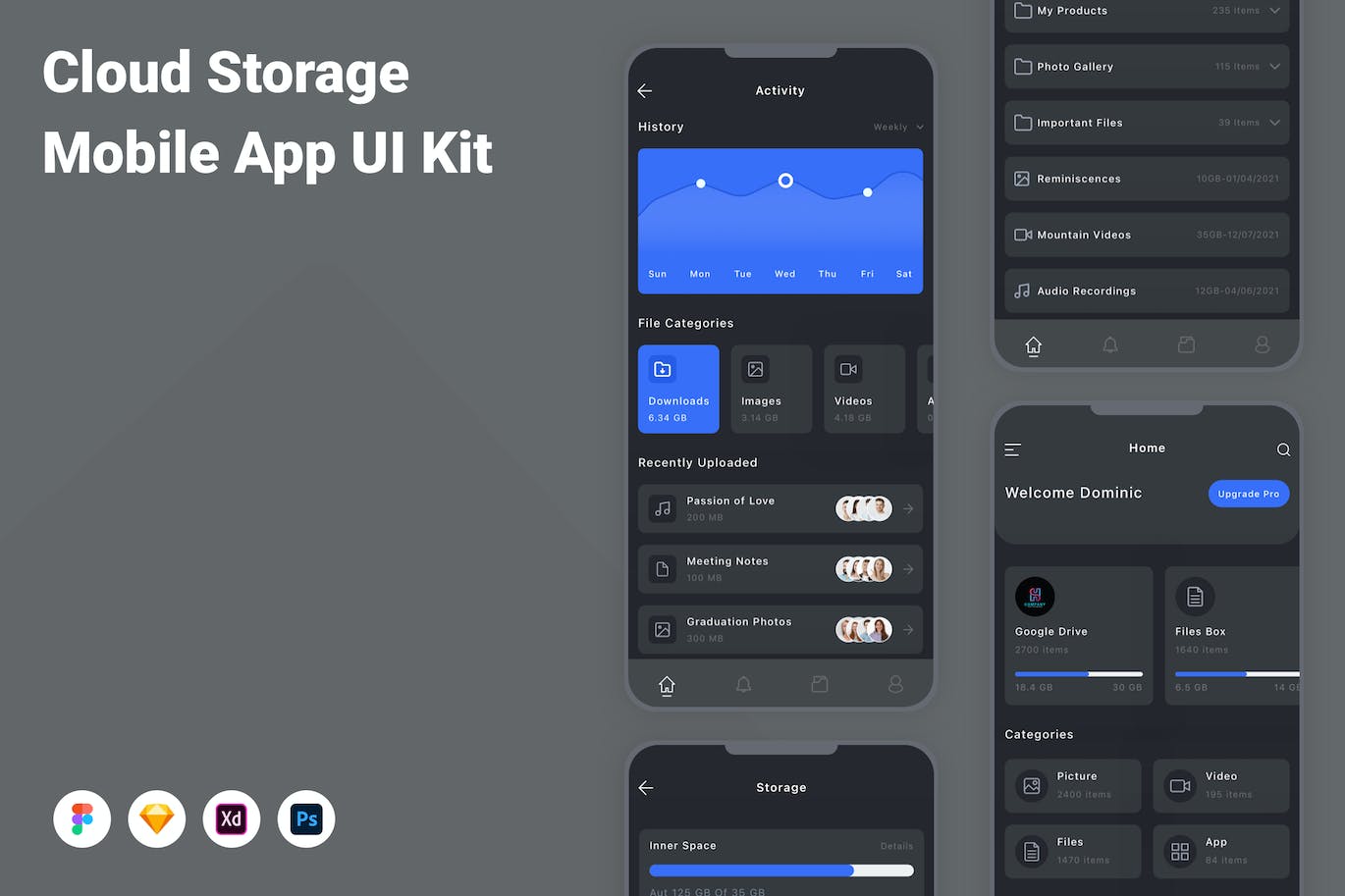 云存储移动应用App UI Kit