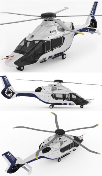 Airbus H160直升机3D模型（OBJ,FBX,MAX,C4D,LWO）
