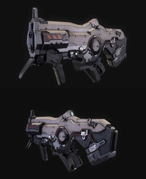 DOOM Plasma Rifle电浆枪3D模型（OBJ,FBX,MAX）