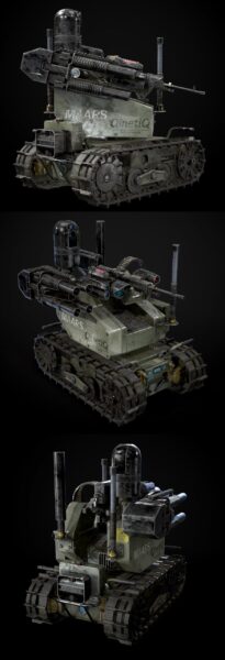 先进武装机器人系统3D模型（OBJ,FBX,MAX）