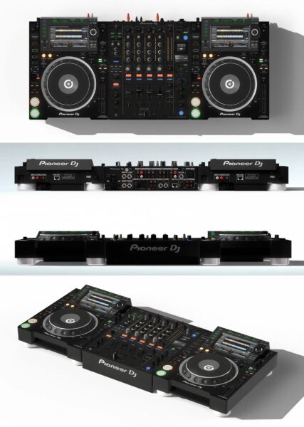 PIONEER DJ先锋打碟机3D模型（OBJ,FBX,MAX）