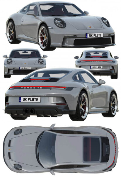 2022款Porsche保时捷911 GT3 Touring汽车3D模型（MAX）