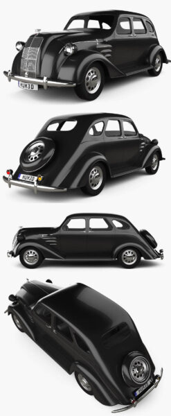 1940款Toyota丰田AA老爷车3D模型（OBJ,FBX,MAX）