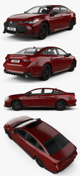 2022款丰田Toyota Avalon TRD汽车3D模型（OBJ,FBX,MAX,C4D,LWO）