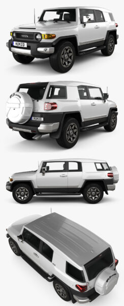 丰田Toyota FJ Cruiser VXR 2014越野车3D模型（OBJ,FBX,MAX,C4D,LWO）