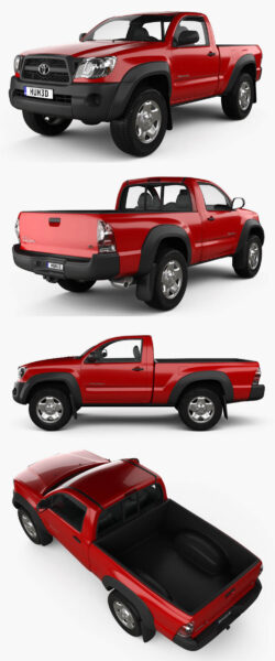 2011款丰田Toyota Tacoma皮卡车3D模型（OBJ）