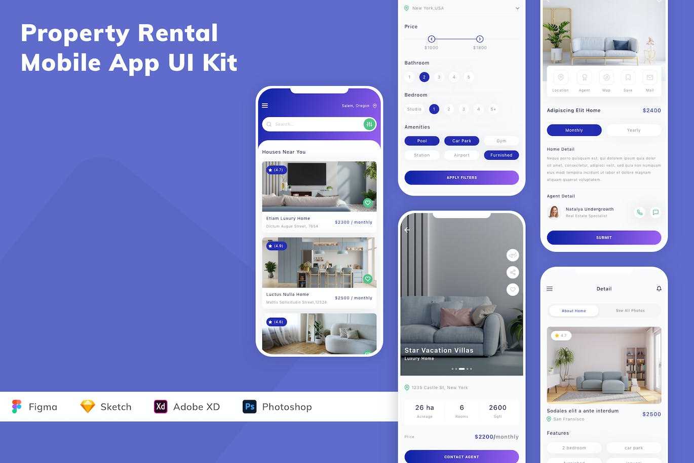 物业租赁 App UI Kit