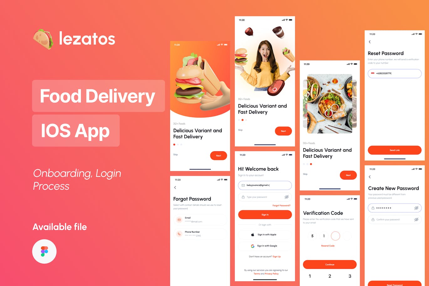 食品配送 APP UI KIT (FIG)