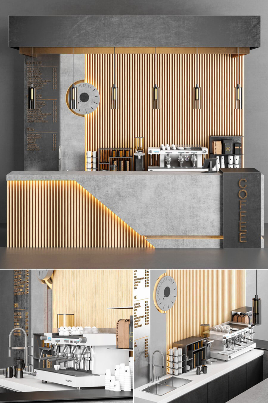 咖啡店3D模型（OBJ,MAX）