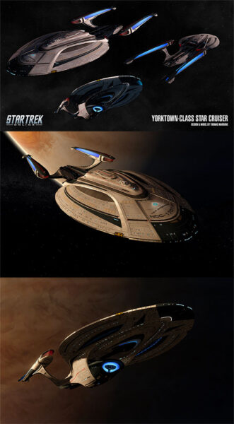 星际迷航飞船（约克镇侦察舰）模型下载（fbx,max,obj）