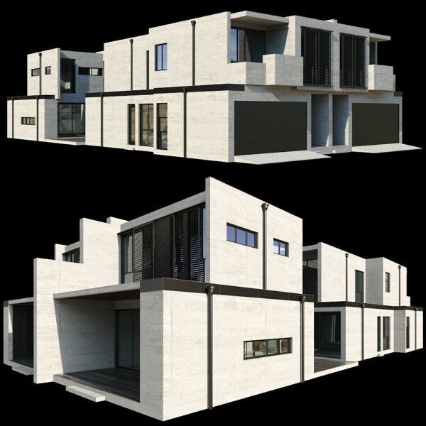 现代房屋住宅3D模型（OBJ,FBX,MAX）