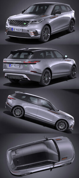 2018款路虎Range Rover Velar越野车3D模型（OBJ,FBX,MAX,C4D,LWO）