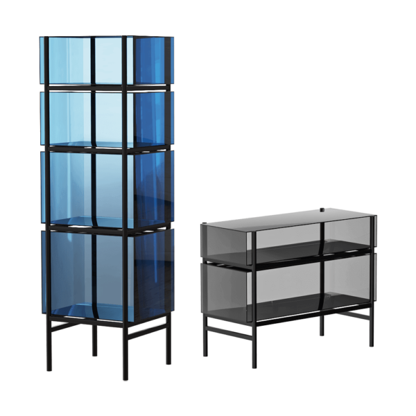 Pulpo Lyn系列玻璃边柜 边几3D模型（OBJ,FBX,MAX）