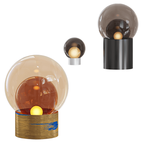 Pulpo德国特色Boule系列球形玻璃灯罩台灯3D模型（OBJ,FBX,MAX）