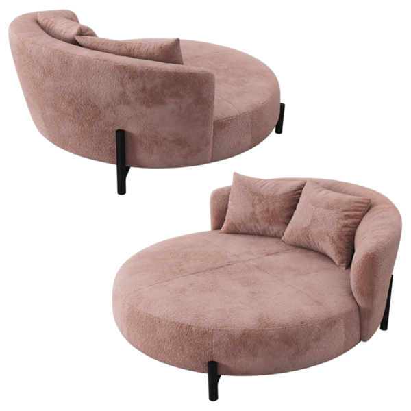 Comodo Harmony圆形布艺沙发3D模型（OBJ,FBX,MAX）