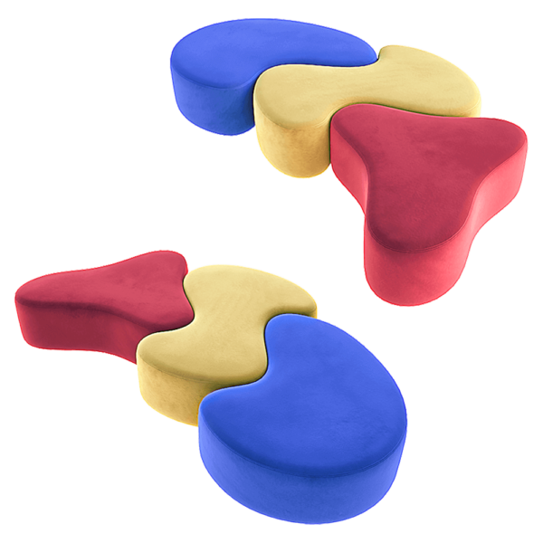 Comodo Mosaic儿童拼接沙发凳3D模型（OBJ,FBX,MAX）