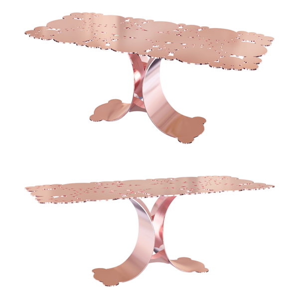 MAVIMATT Ninfea长方形金属镂空台面餐桌3D模型（OBJ,FBX,MAX）