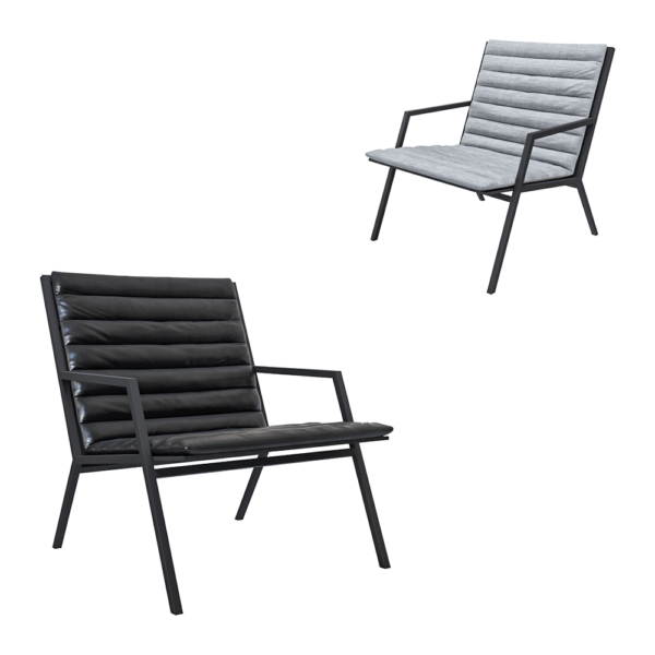 Ossen金属框架薄布艺皮革软垫扶手椅3D模型（OBJ,FBX,MAX）