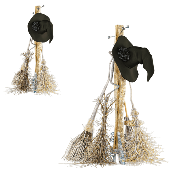 Halloween万圣节女巫套装3D模型（OBJ,FBX,MAX）