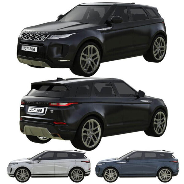 路虎揽胜Range Rover Land Rover Evoque SUV汽车3D模型（OBJ,FBX,MAX）