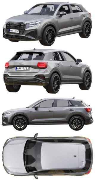 2021奥迪Audi Q2汽车3D模型（OBJ,FBX,MAX）
