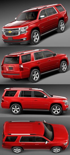 2015雪佛兰Chevrolet Tahoe SUV汽车3D模型（OBJ,FBX,MAX,C4D,LWO）