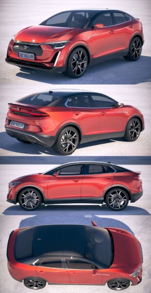 2020通用Generic Sav汽车3D模型（OBJ,FBX,MAX,C4D,LWO）