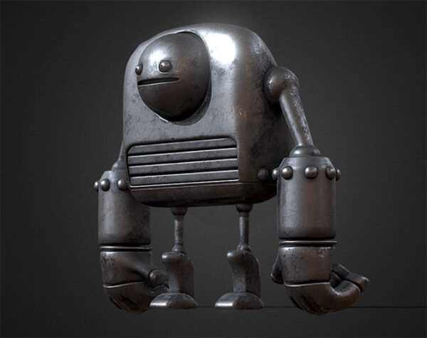 趣味铁皮机器人3D模型下载（FBX）
