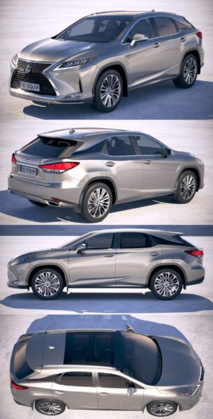 2020雷克萨斯Lexus RX SUV汽车3D模型（OBJ,FBX,MAX）
