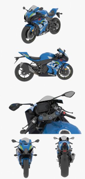 2019铃木Suzuki GSX R1000R摩托车3D模型（OBJ,FBX,MAX）