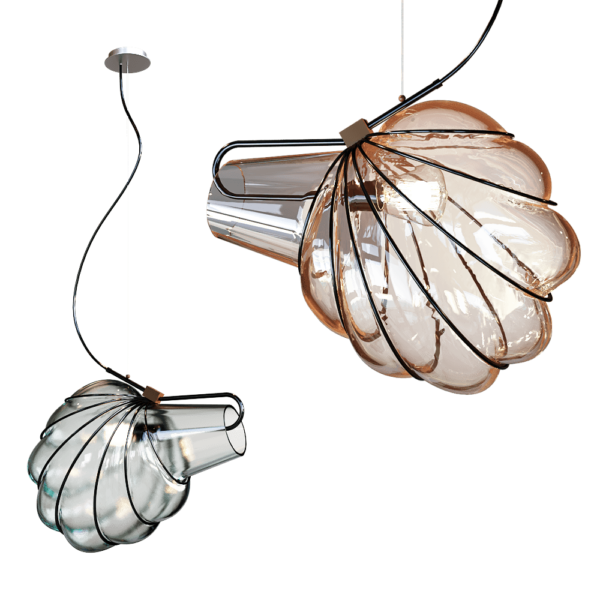 意大利Fisionarte Dedicato玻璃吊灯3D模型（OBJ,FBX,MAX）
