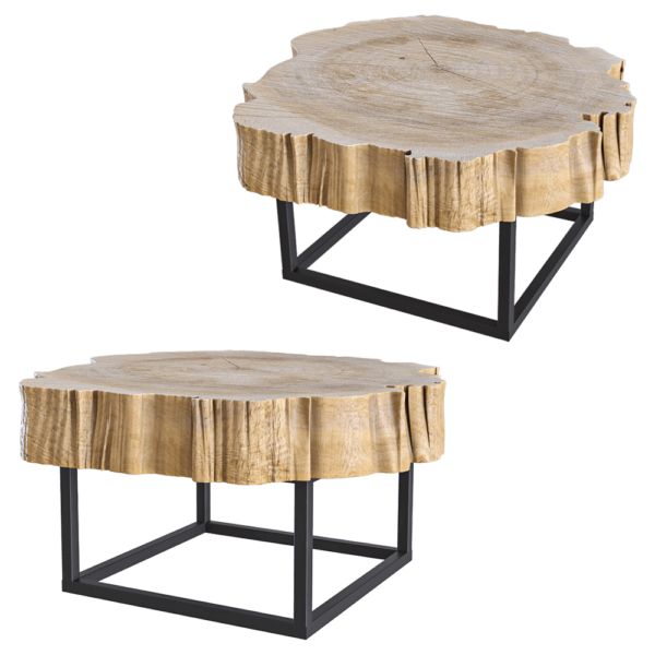 Heerenhuis Manufactuur Poplar树干切面咖啡桌 茶几3D模型（OBJ,FBX,MAX）