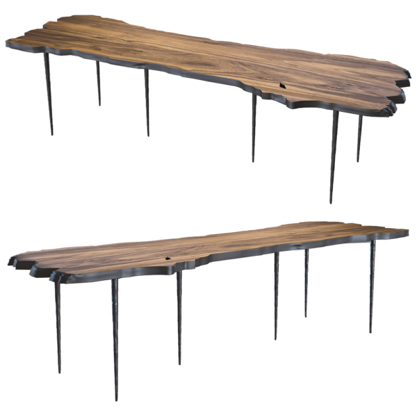 Heerenhuis Manufactuur Lars Zech不规则木切面咖啡桌 餐桌3D模型（OBJ,FBX,MAX）