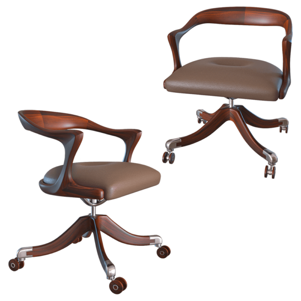 Ceccotti Collezioni Marlowe办公转椅3D模型（OBJ,FBX,MAX）