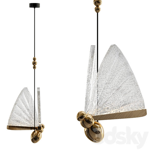 AMELIS蝴蝶吊灯3D模型（OBJ,FBX,MAX）