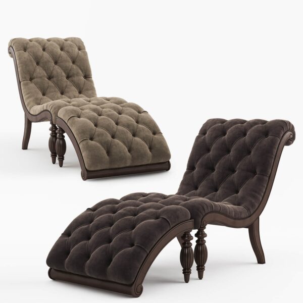 Bellagio经典簇绒躺椅3D模型（OBJ,FBX,MAX）