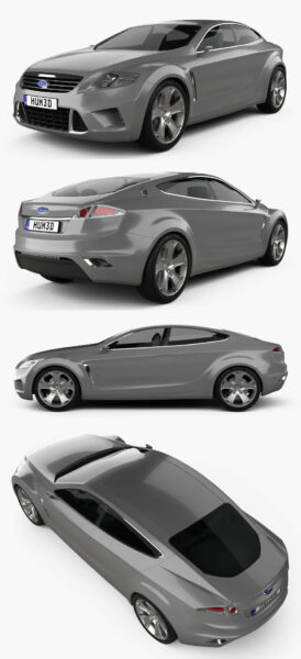 2005福特Ford Iosis Concept概念车3D模型（OBJ,FBX,MAX,C4D,LWO）