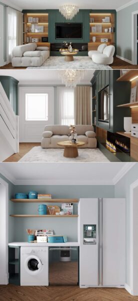 全套客厅设计 客厅场景 室内场景3D模型（MAX）