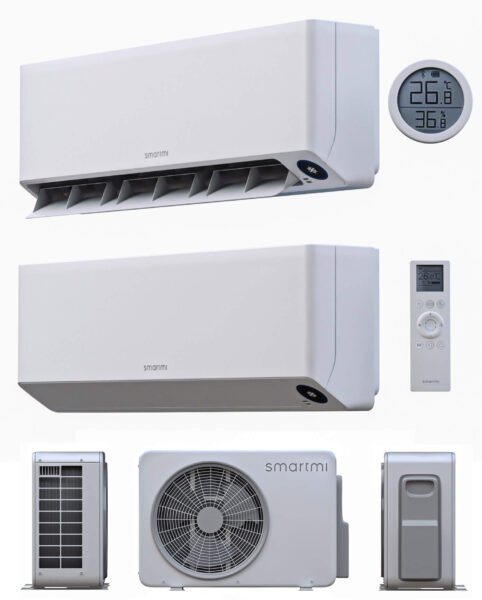 小米Smartmi空调和外机3D模型（FBX,MAX）