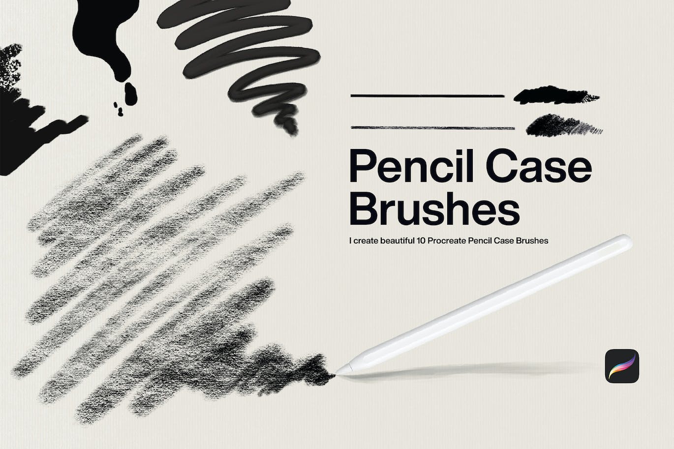 10铅笔 procreate笔刷 (BRUSHSET)